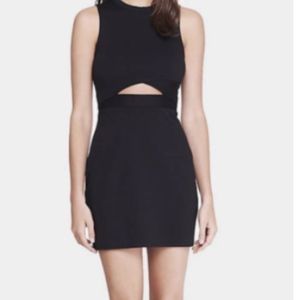 Express Black Cut-Out Mini Sheath Dress Size 10